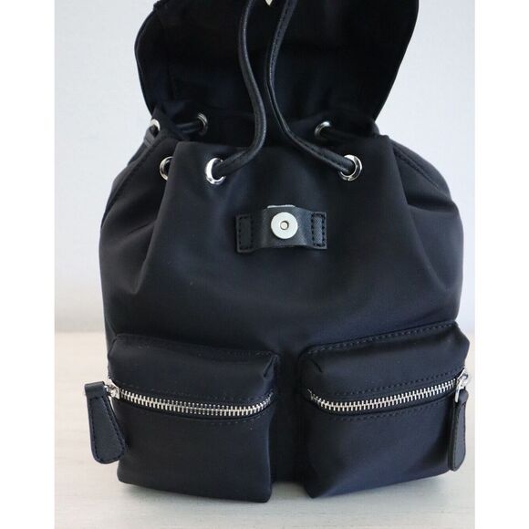 Guess NL917232 Women's Black Clemmons Nylon Rucksack Backpack - Picture 3 of 11